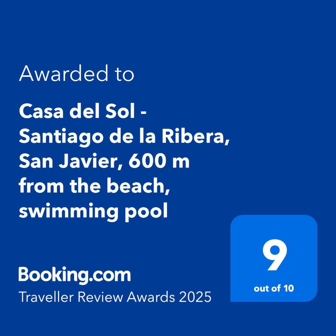 Casa Del Sol - Santiago De La Ribera, San Javier, 600 M From The Beach, Swimming Pool Exterior photo
